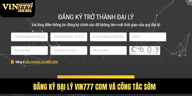 Đại Lý VIN777 Com Mang Đến Cơ Hội Hợp Tác Sinh Lời Hấp Dẫn 5 Đăng ký đại lý VIN777 com và công tác sớm